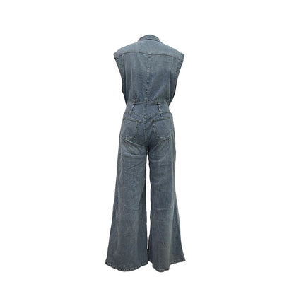 Denim Jumpsuit Women Loose Vintage Preppy Style Overalls Female Fashion Streetwear Chic Popular Harajuku 2025 Drop Shipping.