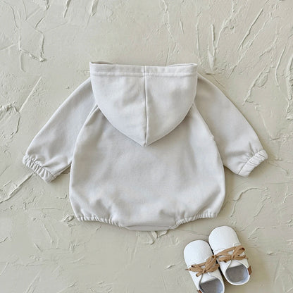 Herbst Neue Baby Minimalistischen Hoodie Lange Ärmel Große Tasche Klettern Kleidung Baby Neugeborenen Artikel Bodys & Einteiler.