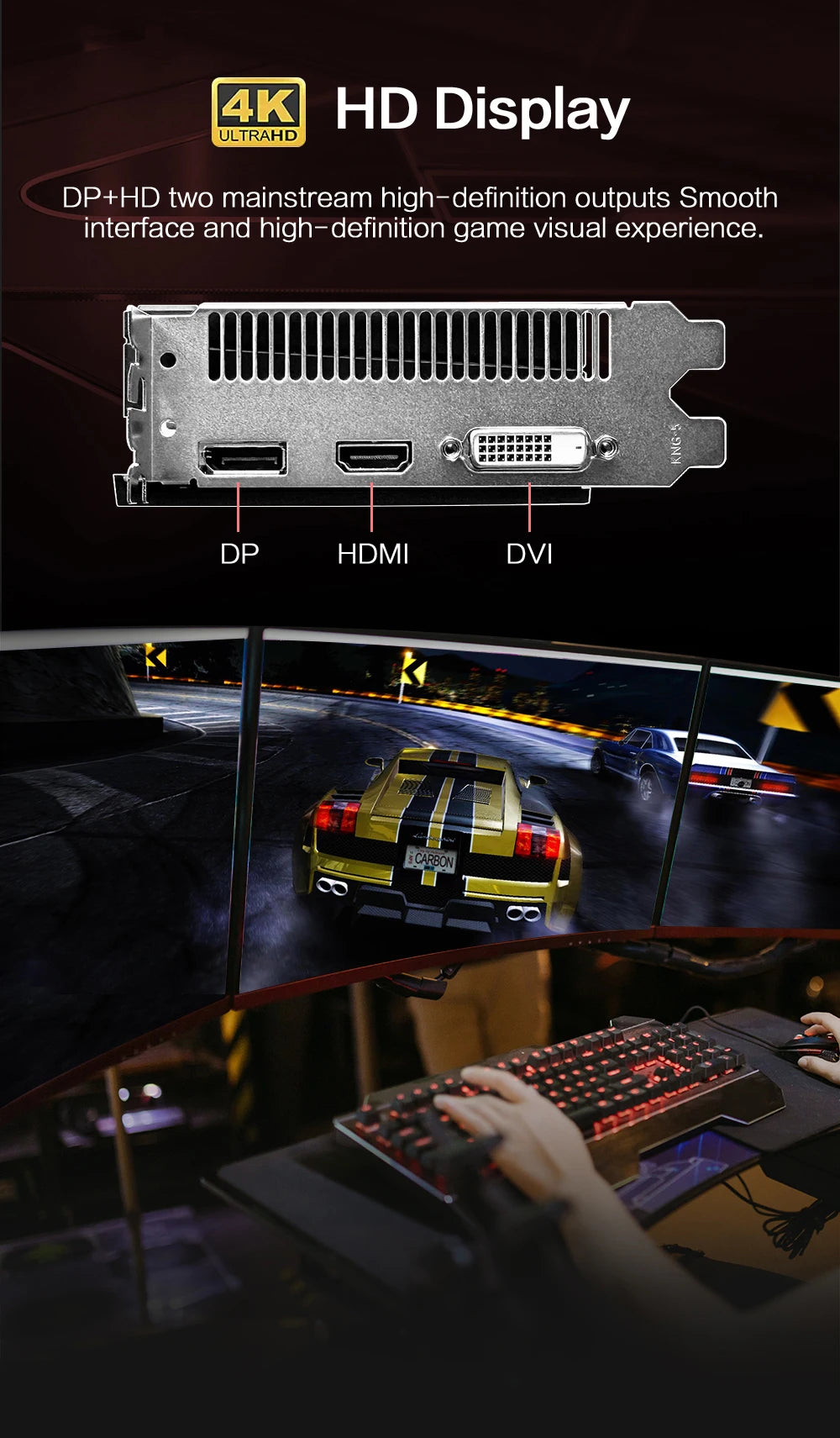 MLLSE AMD RX 580 8GB 2048SP GDDR5 256Bit Gaming Graphics Card 6Pin PCI Express 3.0 ×16 Game Radeon GPU rx580 8g.