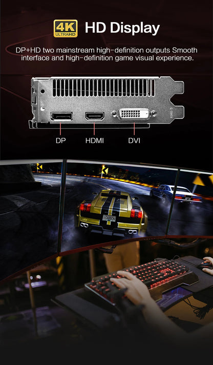 MLLSE AMD RX 580 8GB 2048SP GDDR5 256Bit Gaming Graphics Card 6Pin PCI Express 3.0 ×16 Game Radeon GPU rx580 8g.