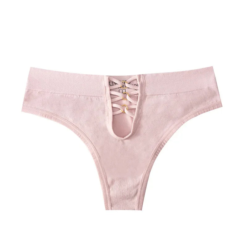 Women's Sexy Panty Seamless Thong Female Intimate Clothes Low Rise Comfort Underwear Lady's Soft Underwear Solid Color Lingerie.