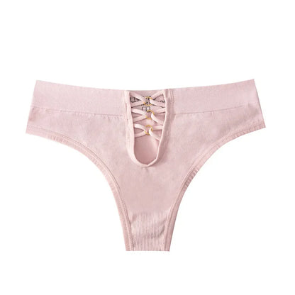 Women's Sexy Panty Seamless Thong Female Intimate Clothes Low Rise Comfort Underwear Lady's Soft Underwear Solid Color Lingerie.