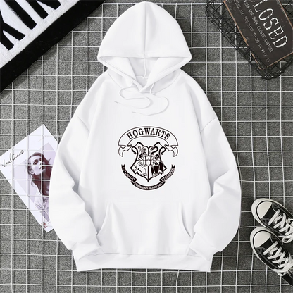 2025 Fashion Hogwarts Printed 2d Hoodies Women Sweatshirt Autumn Winter Long Sleeves Y2k Casual Loose Tops Oversized Hoodies.