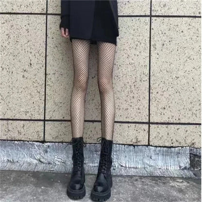 Gothic Women Lolita Leggings Hollowed Out Mesh retro Girls Stockings Japanese Bottomed Lace Pantyhose Floral Rattan Black Tights