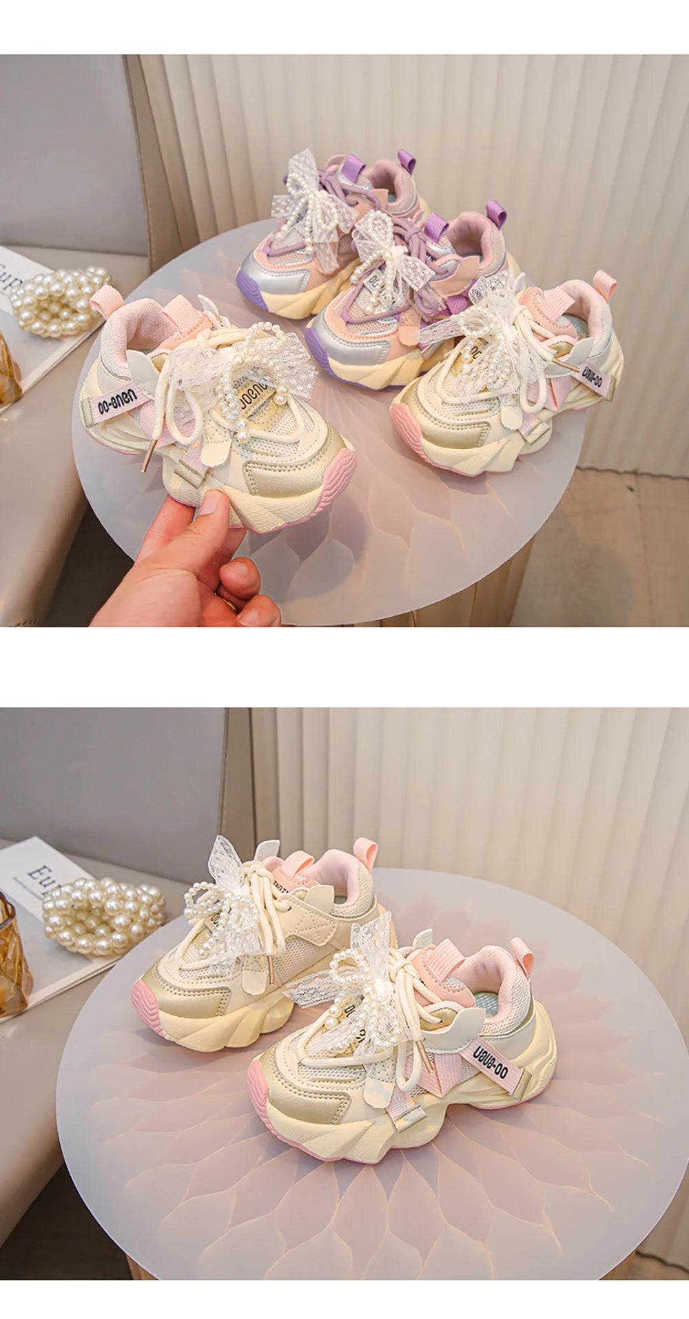 Autumn Sneakers For Kids Korean Style Trend Fashion Girl's Sneakers Soft-soled Breathable Teenager Children Sport Shoes.