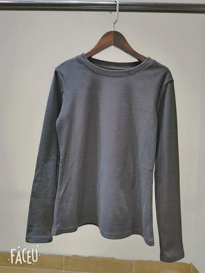 Winter Frauen Pullover T Shirt Frauen Oversize T-Shirt Frau Kleidung Weibliche T Tops Pullover Langarm Rohr Gestrickte T-shirt Top