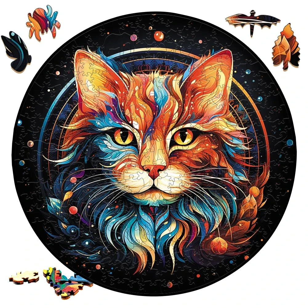 Medium Difficulty Jigsaws for Kids Adult Animal Puzzle Wood Beautiful Bird Owl Cat Wooden Puzzle Home Deco Holiday Gifts.