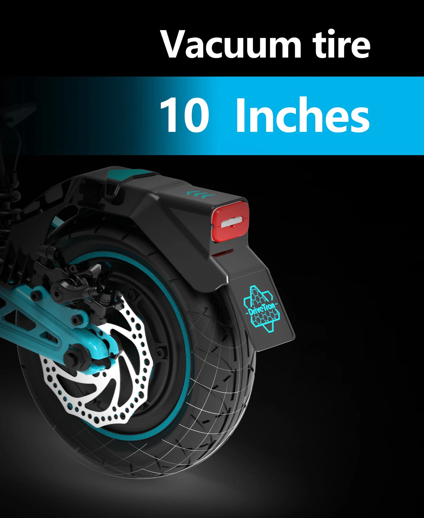 Drive Tron DT10 1000W Power Motor 48V 15.6AH Battery 10 Inch Folding Electric Scooter Off Road Electric Scooter.