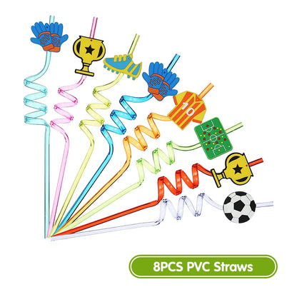 Fußball Geburtstag Dekoration Party Supplies Geschirr Luftballons Set Süßigkeiten Geschenkboxen Fußball Geburtstagsgeschenke Kinder Geburtstagsgeschenke