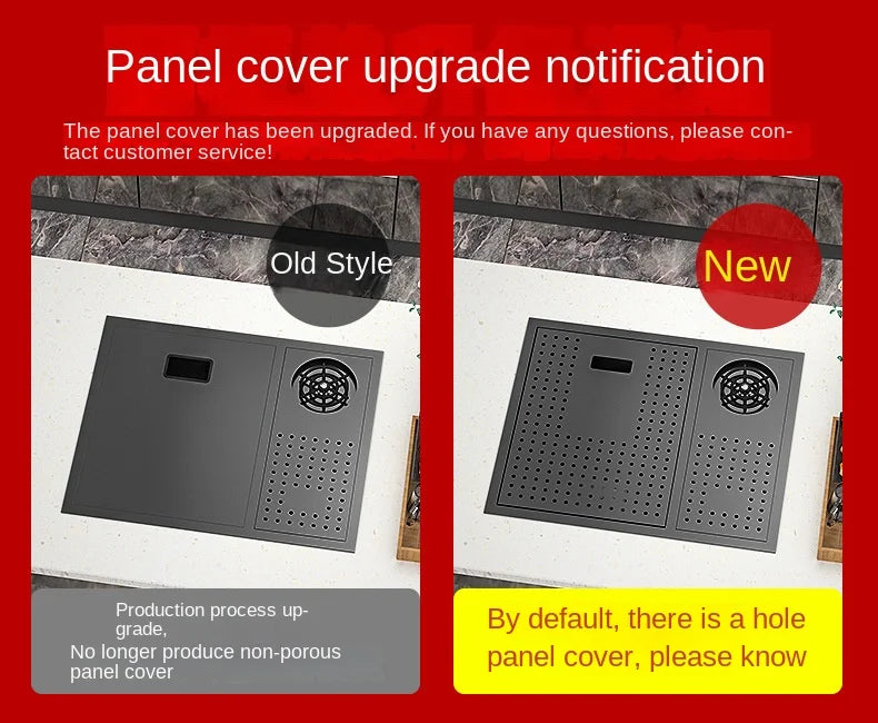 55 cm x 45 cm Küchenspüle Nano 304 Edelstahl Gemüsewaschbecken Einzelwaschbecken Waschbecken Waschbecken Verstellbarer Klapphahn