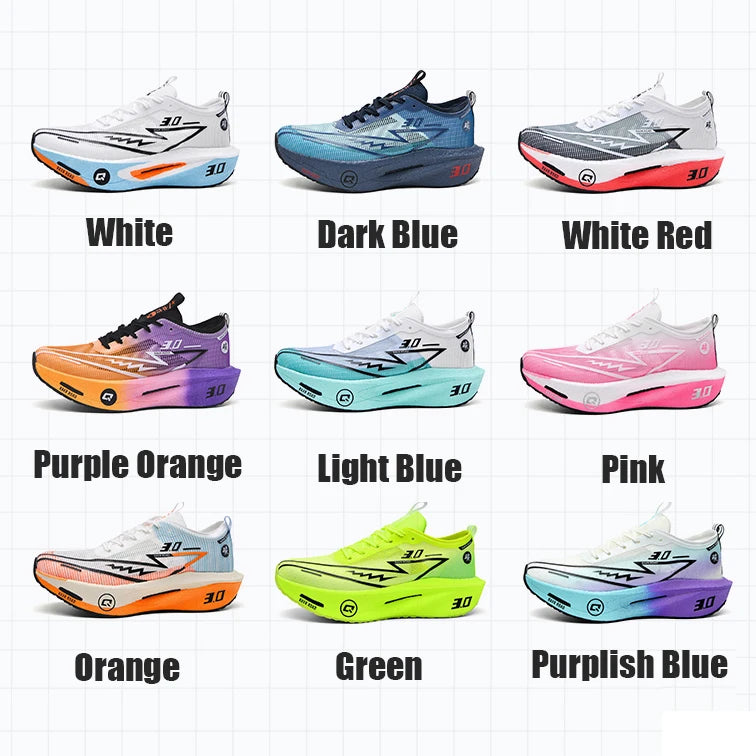 2025 Men Sports Running Shoes Q3 Casual Carbon Plate Marathon Breathable Lightweight Women's Comfortable Nonskid Sneakers.