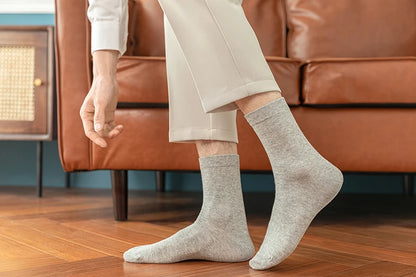 10 Pairs New Men's Cotton Socks New styles Black Business Men Socks Soft Breathable Autumn Spring for Male White.