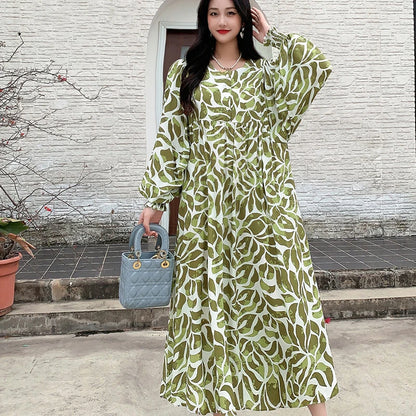 Kleid Frauen Kleidung plus Größe Frühling Sommer böhmischen Strand koreanischen Stil Blumen Vintage Vestidos Robe lose Kleider übergroß