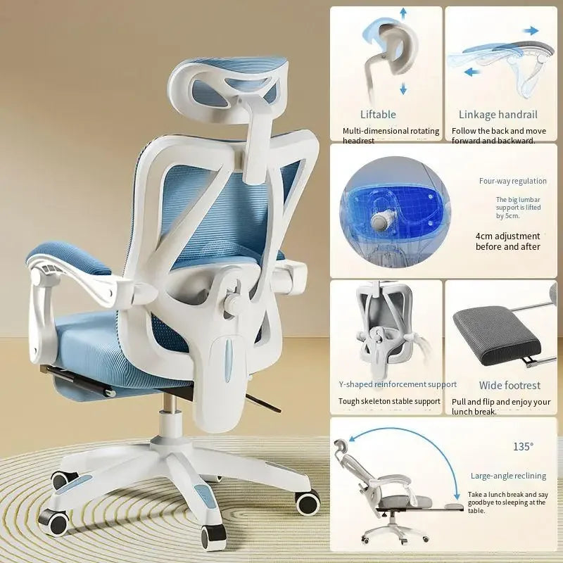 UVR Gaming Computer Stuhl Mesh Atmungsaktive Personal Stuhl Ergonomisches Design Armlehne Stuhl Sitzen Bequem THome Bürostuhl Möbel