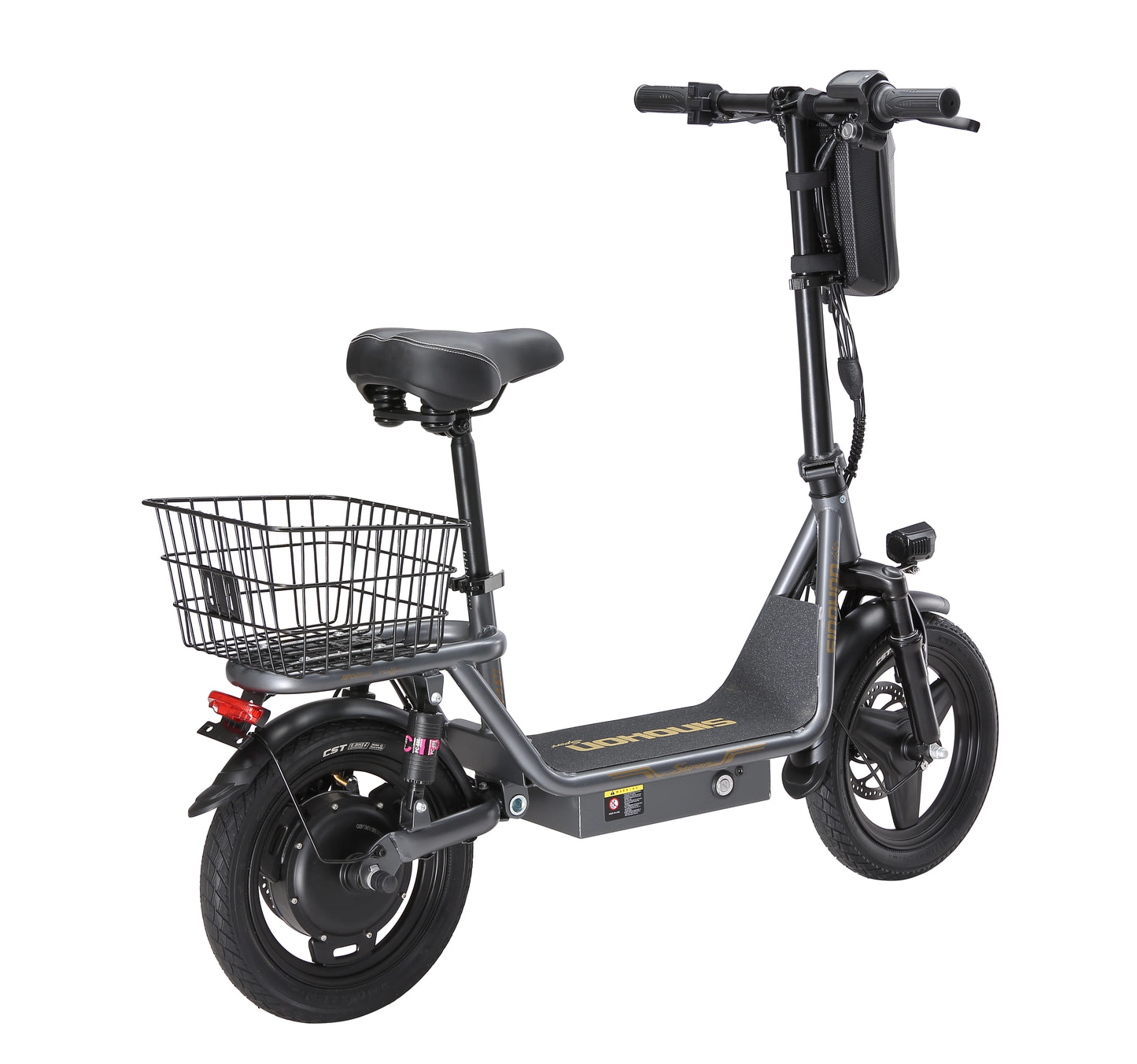 K14 Electric Scooter 500W Peak Motor, 14'' Tires,36V 15.6Ah Battery,32km/h Max Speed,50-60km Range,350W Rated Motor, Disc Brakes