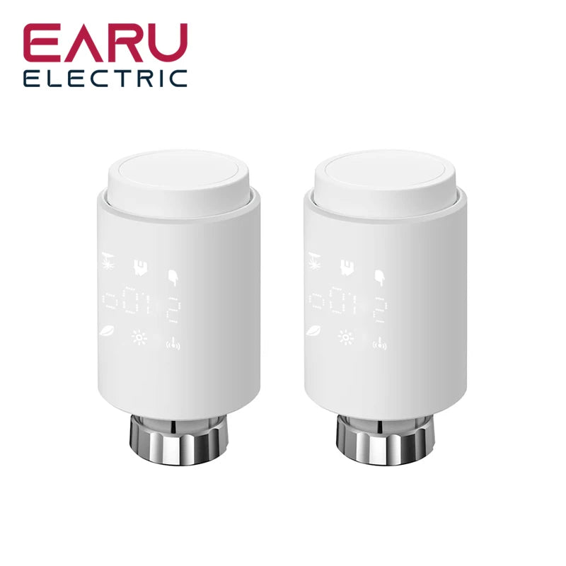 Tuya Smart ZigBee Radiator Actuator TRV Programmable Thermostatic Radiator Valve App Remote Temperature Controller Support Alexa