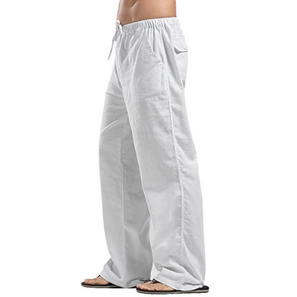 Men's Pants Loose Cool Casual Long Pants Elastic Waist Long Pant Casual Large Size Streetwear Lightweight Trousers.
