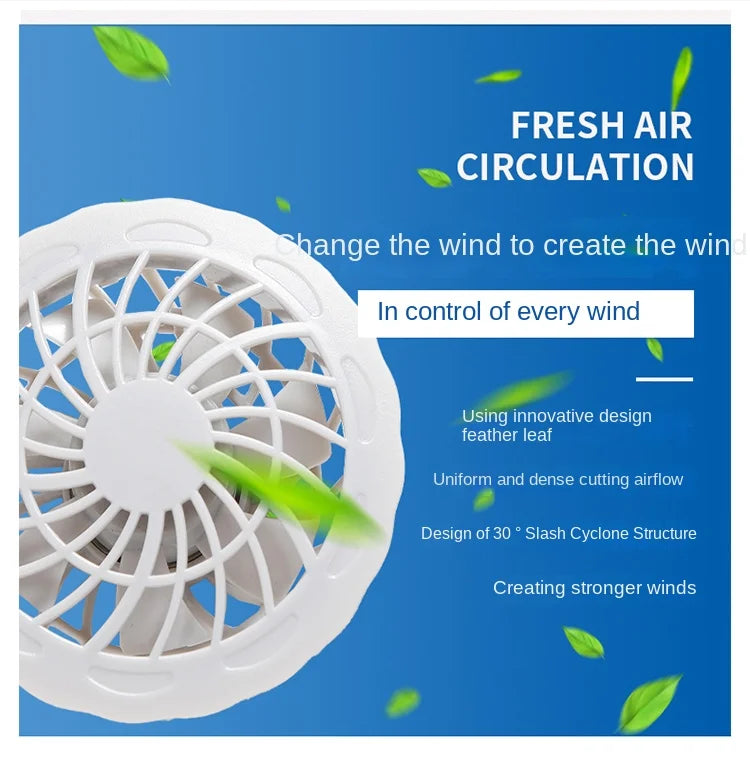 Fan Pants Cold Fishing Pure Cotton Site Welder Camping Ride Climbing Hiking Sports Fan Suit Air-Conditioning Clothes Fan Cooling.