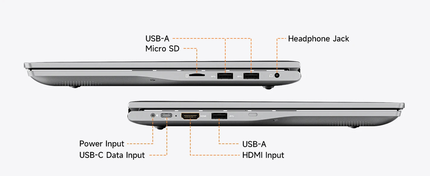 Dopesplay 15.6 inch Portable Lapdock Monitor For Samsung DeX with Keyboard Battery FHD External Screen For Phone Mini PC Laptops.