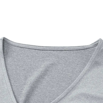 Spring New Women's T-shirt Pants 2 Piece Set Streetwear Fashion Long Sleeves Lace-up Tees Casual Trousers Elegant Slim Clothing.