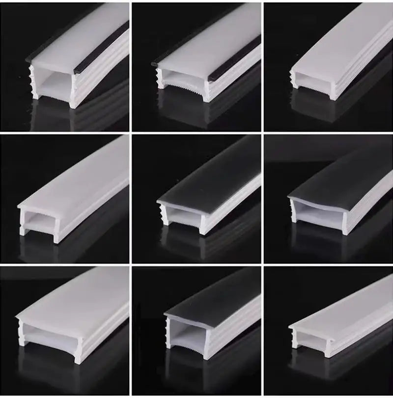 Flexible Embedded LED Neon Tube Silica Gel Covering Silicone Diffuse Channel DIY Outdoor Waterproof Strip Light WS2812B WS281.