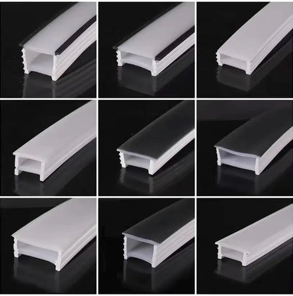 Flexible Embedded LED Neon Tube Silica Gel Covering Silicone Diffuse Channel DIY Outdoor Waterproof Strip Light WS2812B WS281.