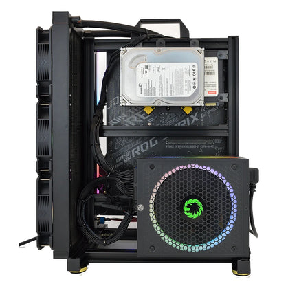 Open Computer Case Frame DIY Creative Rack Mini ITX MATX Gamer Cabinet ATX Air/Water Cooler 360 Desktop PC Gaming Chassis.