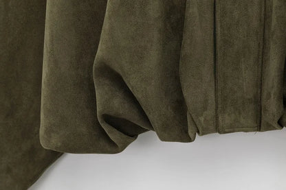 MUJER 2025, Wildleder-Bomberjacken für Damen, Oberbekleidung, übergroße Jacke, Damen-Streetwear, Reißverschluss, Damenmäntel, gepolsterte Varsity-Jacken.