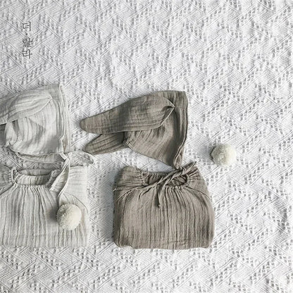 Neugeborenen Baby Body Mit Hut Langarm Bio-baumwolle Kleinkind Mädchen Jungen Kleidung Fotografie Kostüme Baby Mädchen Jungen Kleidung.
