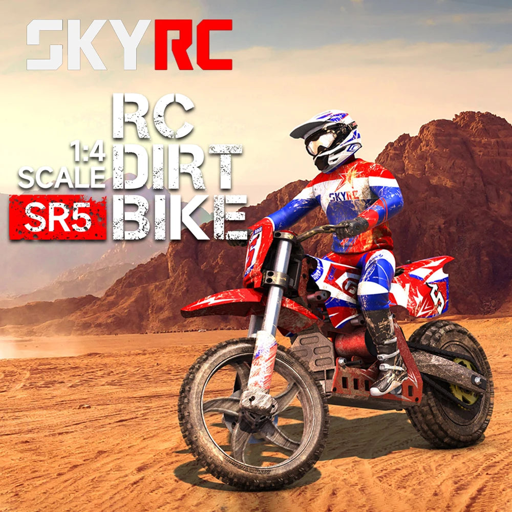 SKYRC SR5 Motorcycle RTR Brushless 1/4 Simulation RC Electric Remote Control Off-Road Cars Dirt Bike Adult Children's Toys.