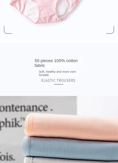 Leak Proof Menstrual Panties Physiological Underwear Womens Comfortable Cotton Panties Breathable Female Waterproof Briefs.