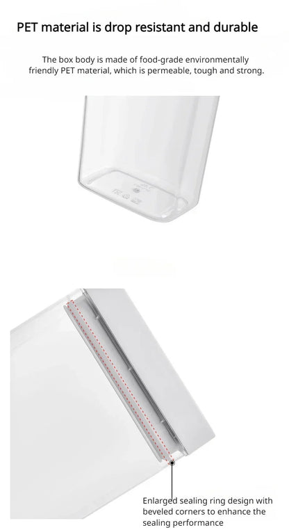 Sealed Plastic Food Storage Box Cereal Candy Dried Jars with Lid Fridge StorageTank Containers Household Items Kitchen Organizer.