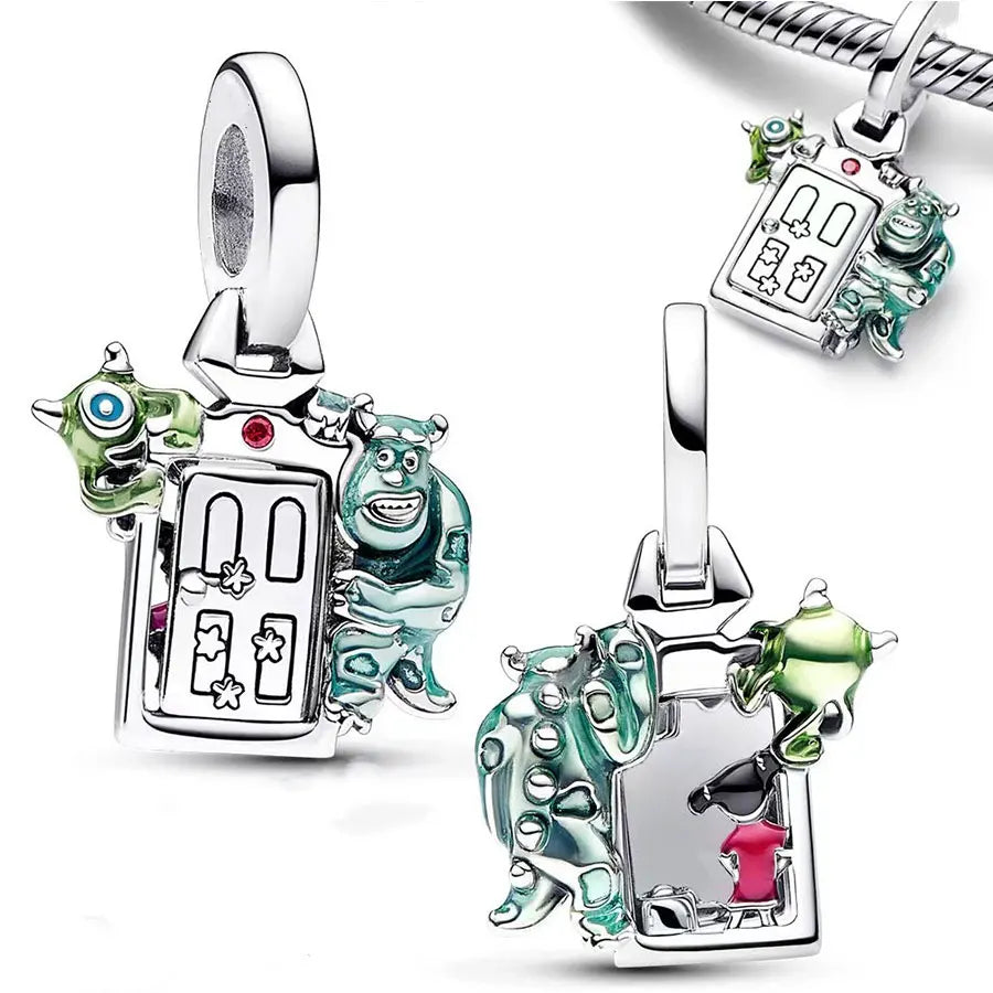 New fashion 100% S925 sterling silver Disney All-Star pendant beads, suitable for the original Pandora bracelet, women's fashion