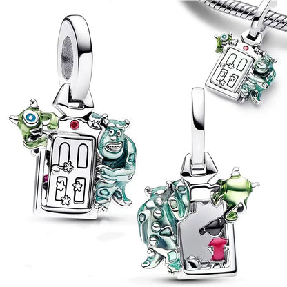 New fashion 100% S925 sterling silver Disney All-Star pendant beads, suitable for the original Pandora bracelet, women's fashion