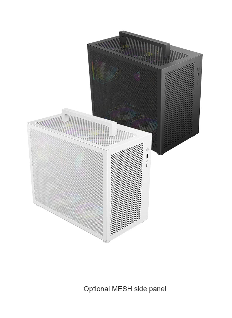 METALFISH S5 PRO 20L Computer Case Gaming PC Chassis Support MATX/ITX SFX/ATX PSU 160mm Tower /180 WaterCooling Cooler