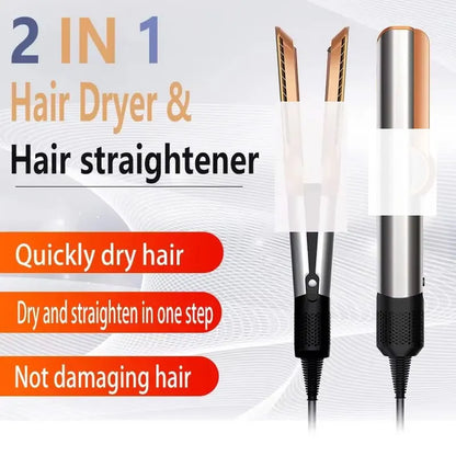 New 2 IN 1 professional hair dryer hair straightener styling tools for heating hair irons negative ion hair straighteners