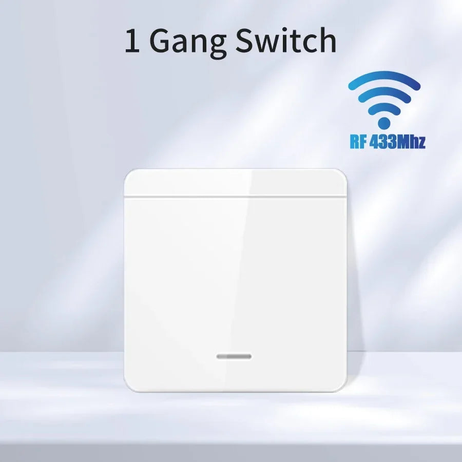 Tuya Smart WiFi Schalter Für LED Beleuchtung 1/2/3 Gang RF433MHz Drahtlose Panel Schalter Smart Leben APP Alexa google Home Voice Control.