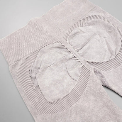 Mileegirl 2pcs Gym Sets Women Seamless Sports Pants Hollow Out Long sleeves Top Fitness Winter Fall Workout Legging Warm Outifts.