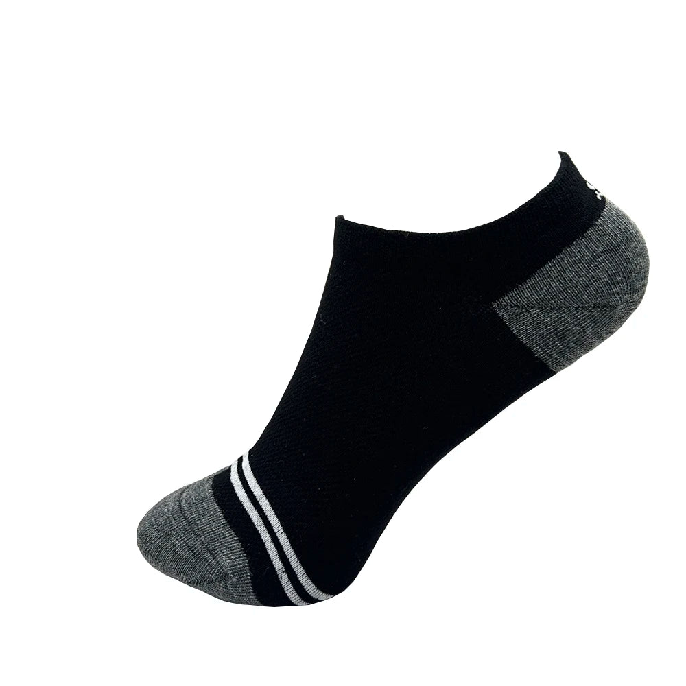 4 Pairs Cotton Women's Boat Socks No Show Socks Set for Lady White Invisible Cotton Socks Pack Pink Black Breathable Summer