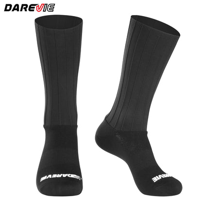 DAREVIE AERO Cycling Man Socks Pro Aerodynamics Socks Elastic Anti-Slip Men's Cycling Socks Outdoor Sports Bicycle Accessories