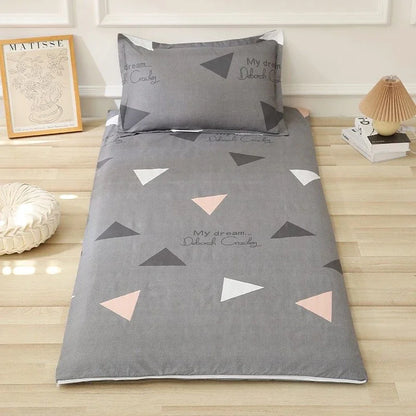 WASART Fully enclosed with zipper mattress protector cover geometric printed baby couple single double bed sheet protection pad.