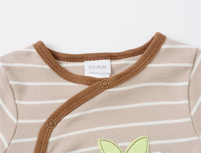 2024 neue Baby Jungen Kleidung Ein Stück Gestreiften Design 100 % Baumwolle Neugeborenen Jungen Strampler Volle Hülse Overalls.