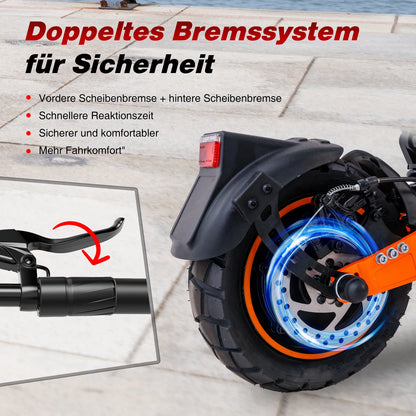 RCB electric scooter D7/D7 PRO ABE (premium version), NFC/ Turn Signal/APP, 500W Motor Peak 1600, 3 Speeds E Scooter for Adults.