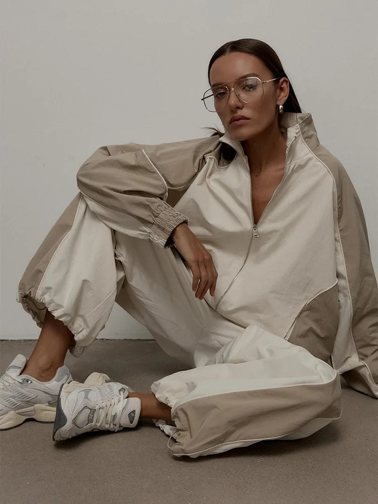 Two Piece Sets Pant Set Women Tracksuit Jogger Y2k Sweatshirts Autumn Winter Sports Elastic Waist Streetwear Pants Matching Sets.