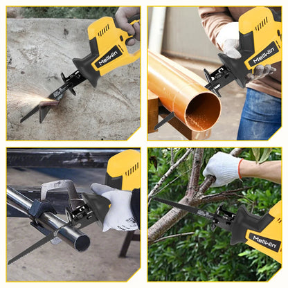 MELLWIN 3600W Bürstenlose Elektrische Säbelsäge Elektrische Kettensäge Säbelsäge Tragbare Power Schneiden Werkzeug Für 21V 18v Batterie