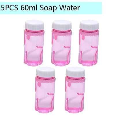 40/69 Holes Bubble Machine Ages 3+ Boy Girl Toys Birthday Wedding Kids Adult Party Toys Summer Outside Bubble Gun Soap Blower