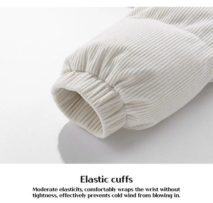 Japanese and Korean Winter Men's Thick Hooded Cotton Jacket Short Corduroy Cotton Jacket Trendy Warm Cotton Jacket Versatile.