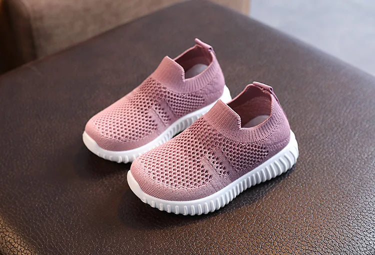 Kids Shoes Multicolor Knitted Toddler Baby Sneakers Casual Slip On Sneakers Children Shoes Kid Girls Boys Sports Shoes.
