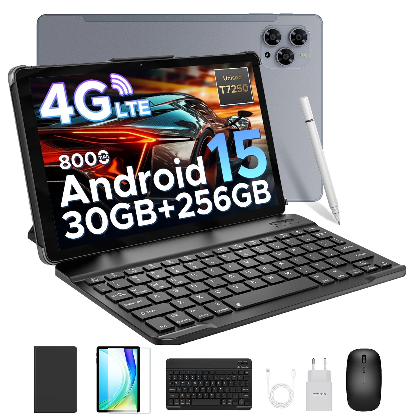 Doogee Tab G6 Tablet Pc 11 Inch Android 15 30Gb Ram(6+24) 256Gb Rom 8000Mah Battery Dual Speakers Support Widevine L1 Tablet Pc