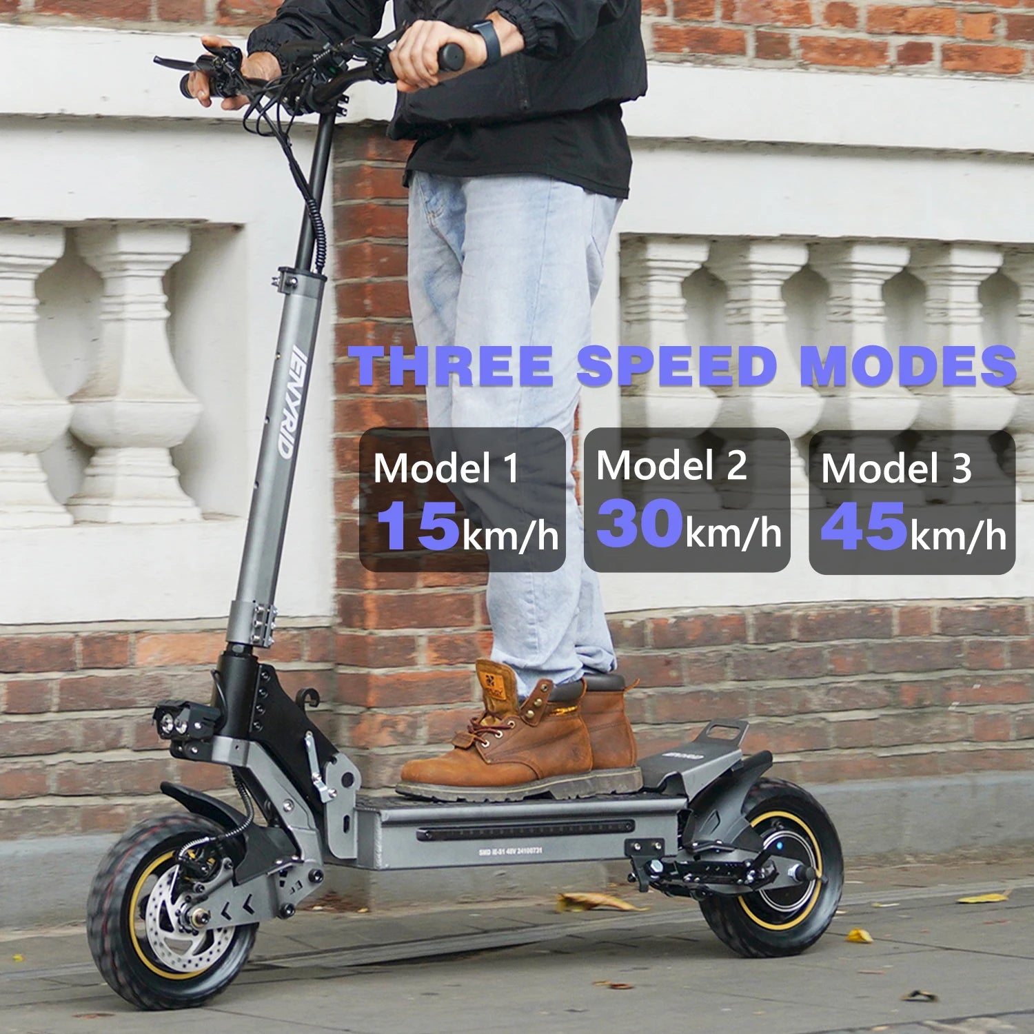 iENYRID S1 Foldable Adult Electric Scooter E-Scooter 45 km/h Electric Kick Scooter 800W Skateboards 48V 15Ah Kickboard.